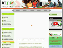 Tablet Screenshot of iefp.cv